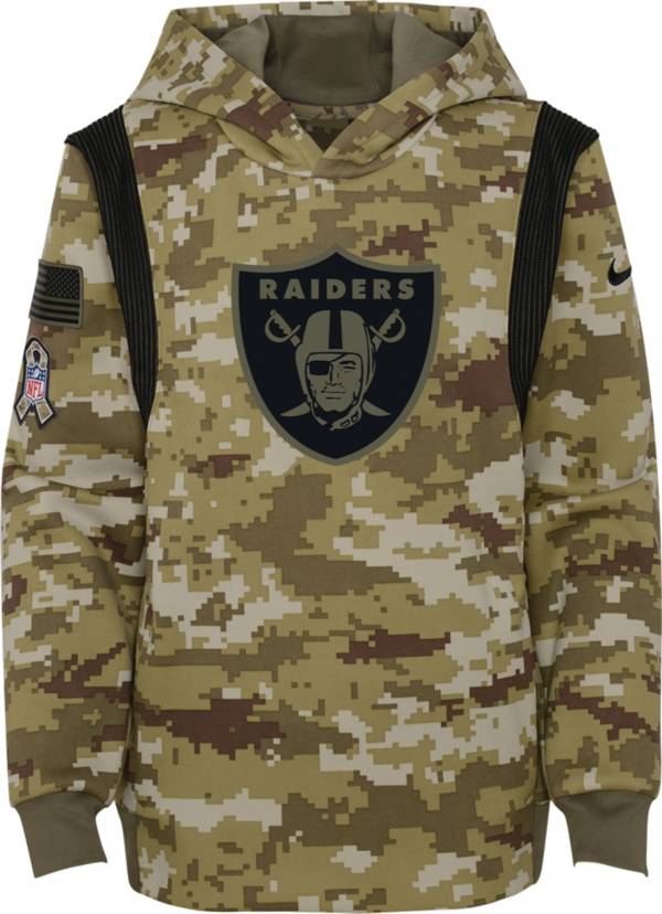 Nike Youth Las Vegas Raiders Salute to Service Camouflage Hoodie