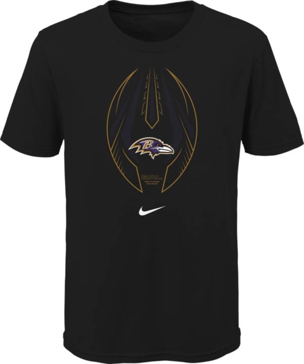 Nike Youth Baltimore Ravens Icon Black T-Shirt