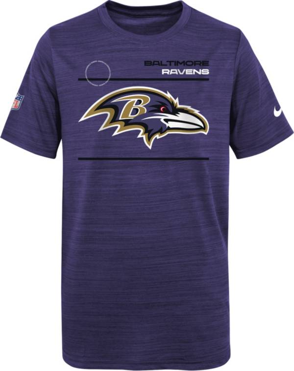 Nike Youth Baltimore Ravens Sideline Legend Velocity Purple T-Shirt