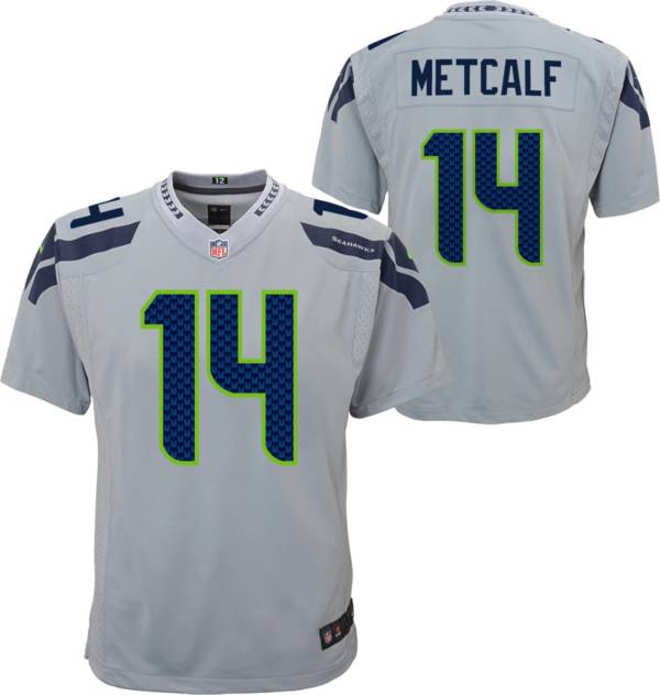 Nike Youth Seattle Seahawks DK Metcalf #14 Grey Alternate Game Jersey product image