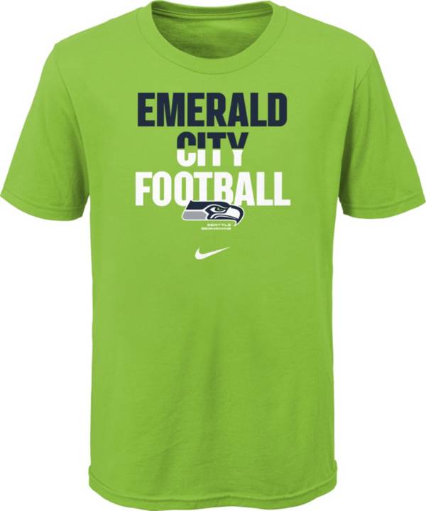 Nike Youth Seattle Seahawks Local Split Green T-Shirt