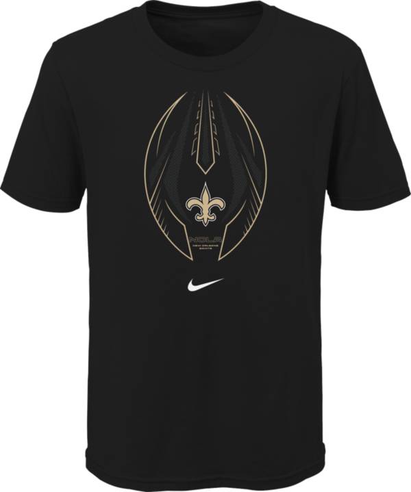 Nike Youth New Orleans Saints Icon Black T-Shirt