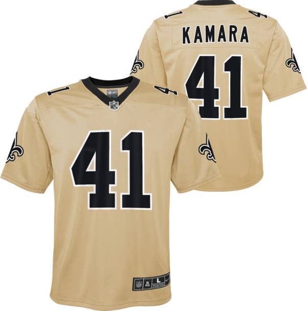 Nike Youth New Orleans Saints Alvin Kamara #41 Gold Game Jersey