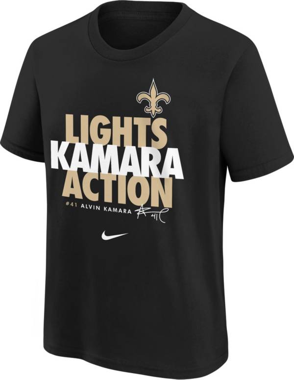 Nike Youth New Orleans Saints Local Alvin Kamara Black T-Shirt