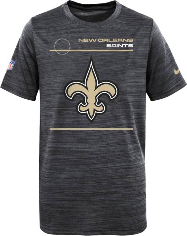 Nike Youth New Orleans Saints Sideline Legend Velocity Black T-Shirt