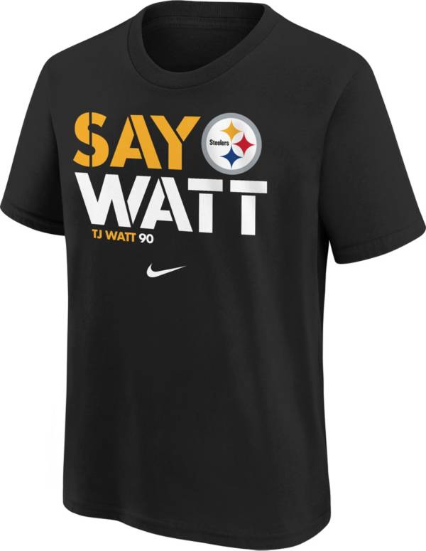 Nike Youth Pittsburgh Steelers Local T.J. Watt Black T-Shirt