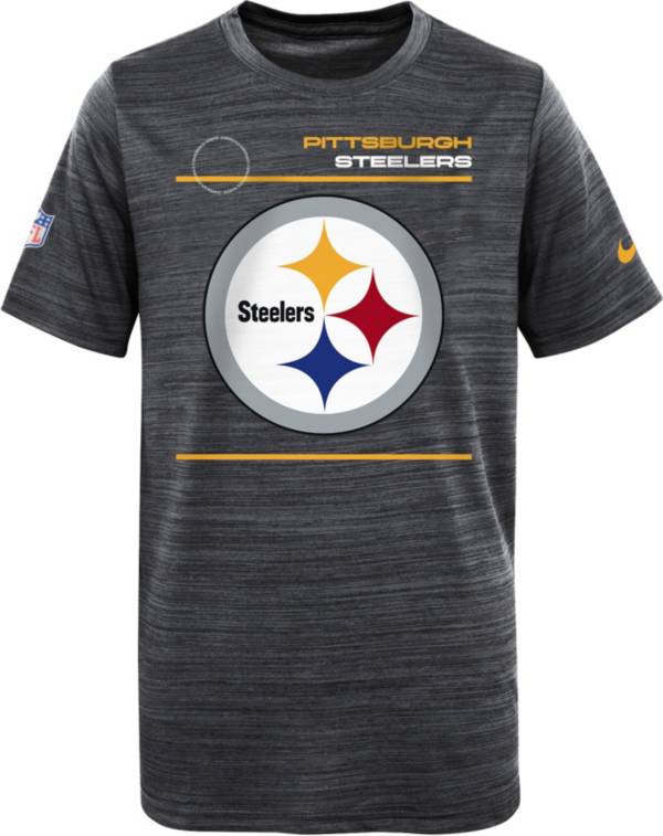 Nike Youth Pittsburgh Steelers Sideline Legend Velocity Black T-Shirt