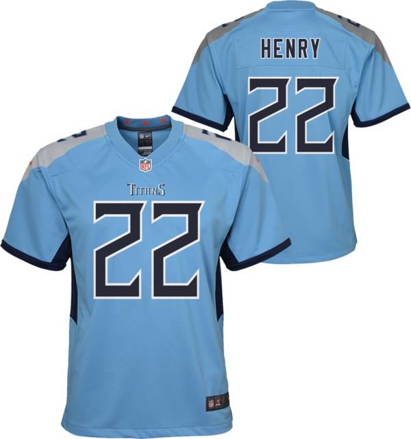 Nike Youth Tennessee Titans Derrick Henry #22 Light Blue Alternate Game Jersey