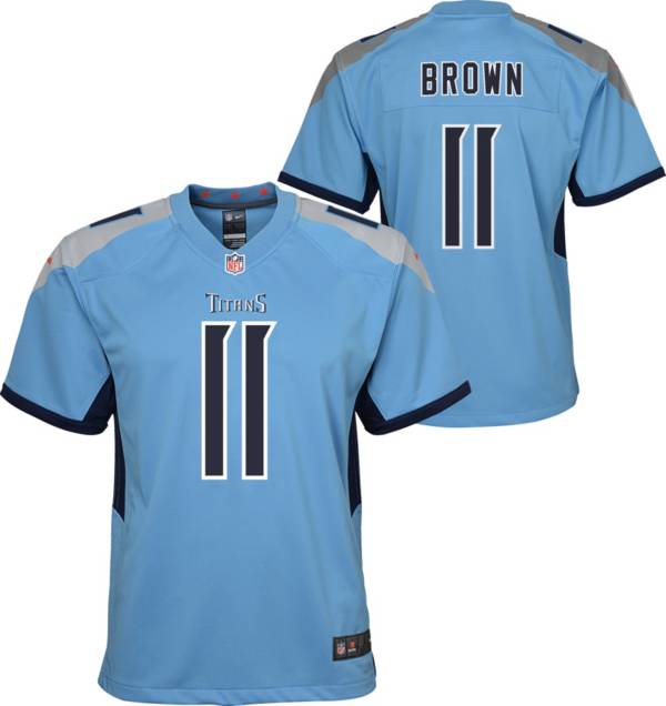 Nike Youth Tennessee Titans A.J. Brown #11 Light Blue Alternate Game Jersey