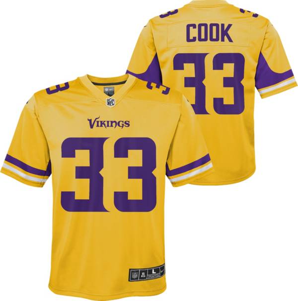 Nike Youth Minnesota Vikings Dalvin Cook #33 Gold Game Jersey