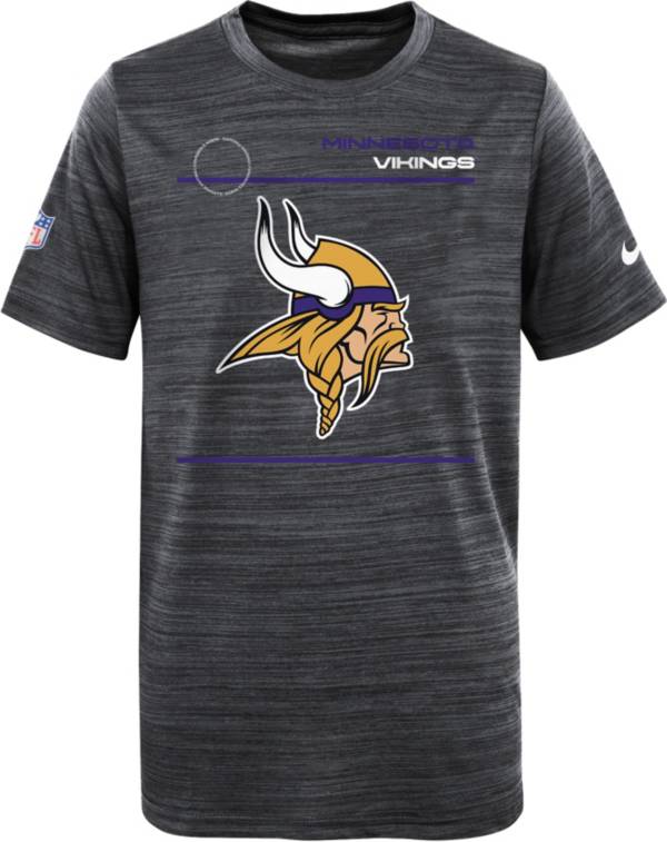 Nike Youth Minnesota Vikings Sideline Legend Velocity Black T-Shirt