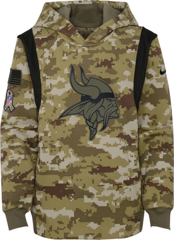 Nike Youth Minnesota Vikings Salute to Service Camouflage Hoodie