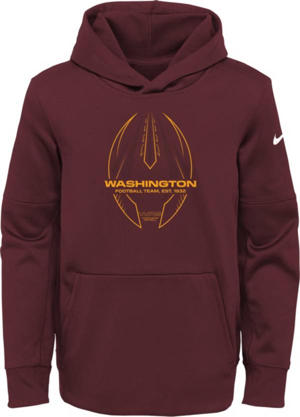 Nike Youth Washington Football Team Team Red Icon Therma Pullover Hoodie