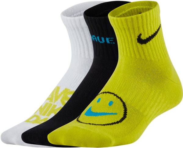 Nike Kids' Everyday Lightweight Ankle Socks - 3 Pack