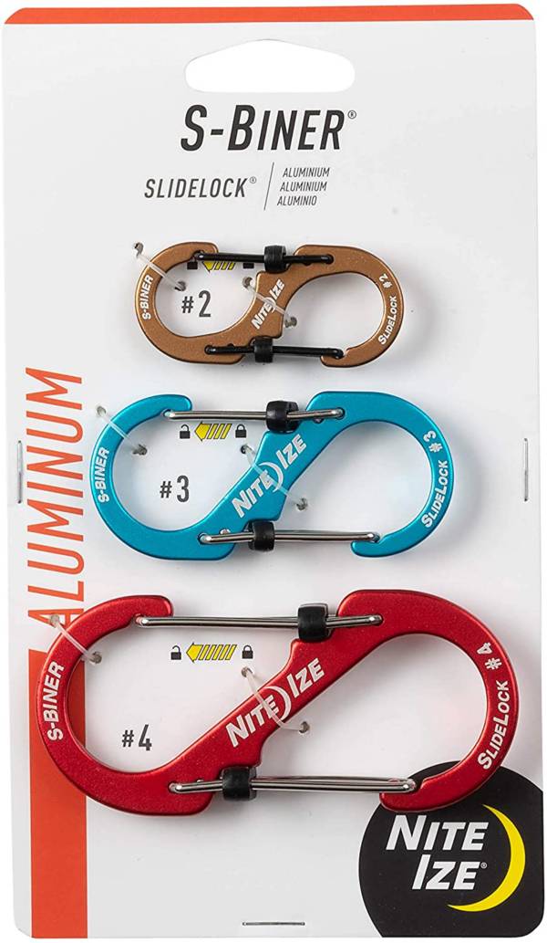 Nite Ize Aluminum S-biner Slidelock - 3 Pack