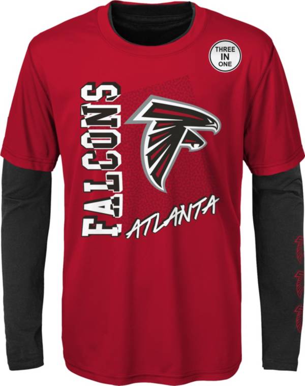 NFL Team Apparel Boys' Atlanta Falcons Combo 3-in-1 Shirt