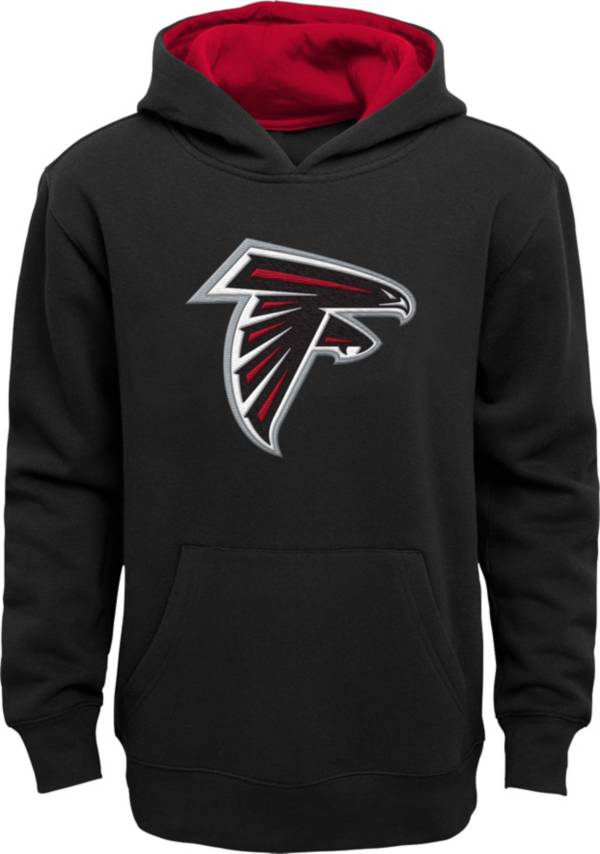 NFL Team Apparel Little Boys' Atlanta Falcons Black Prime Pullover Hoodie