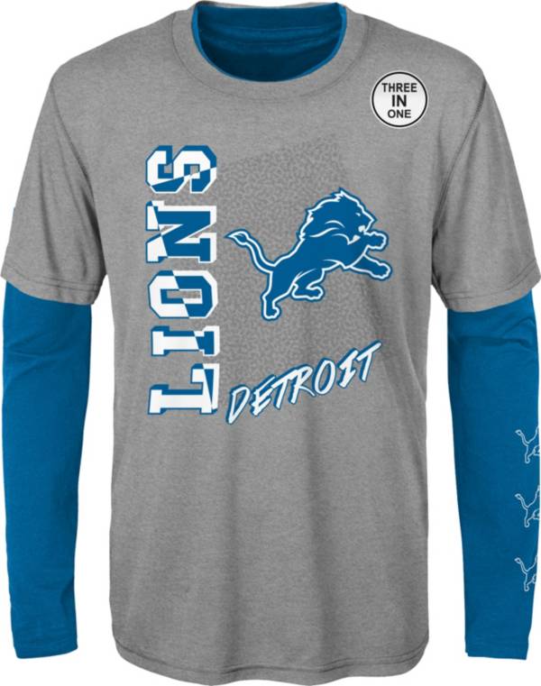 NFL Team Apparel Boys' Detroit Lions Combo 3-in-1 Shirt