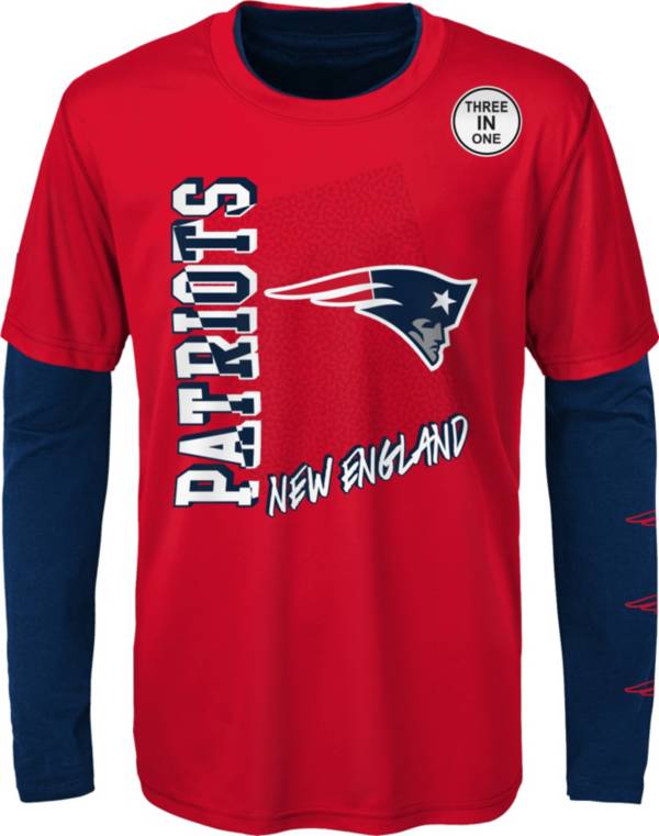 NFL Team Apparel Boys' New England Patriots Combo 3-in-1 Shirt
