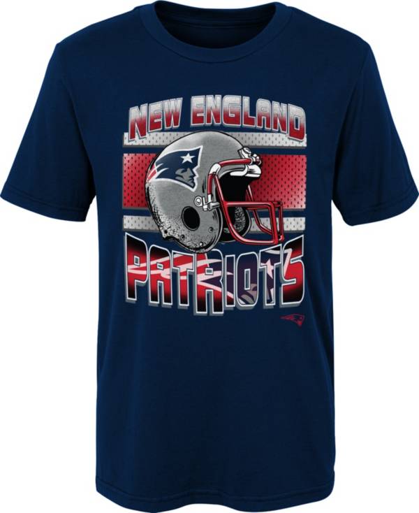 NFL Team Apparel Little Kid's New England Patriots NAVY Glory Days T-Shirt