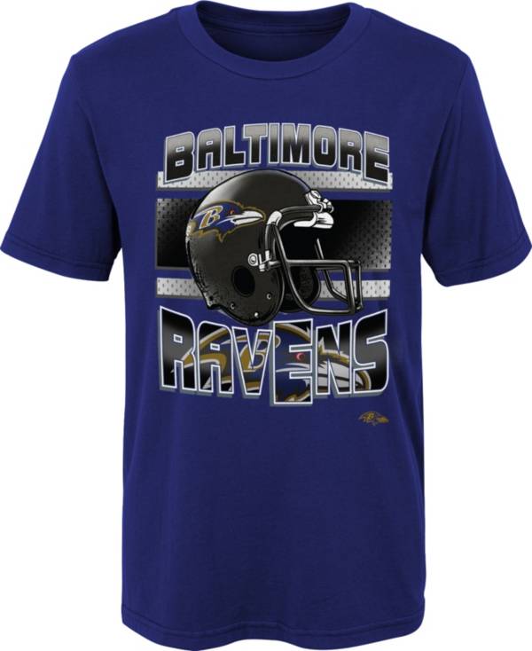 NFL Team Apparel Little Boys' Baltimore Ravens Purple Glory Days T-Shirt