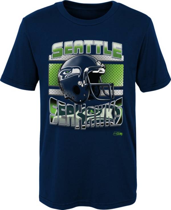 NFL Team Apparel Little Kid's Seattle Seahawks NAVY Glory Days T-Shirt