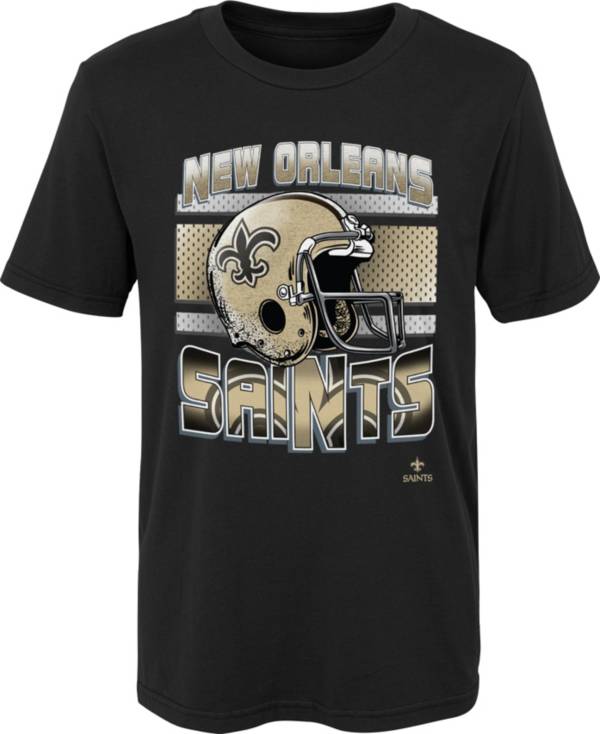 NFL Team Apparel Little Boys' New Orleans Saints Black Glory Days T-Shirt