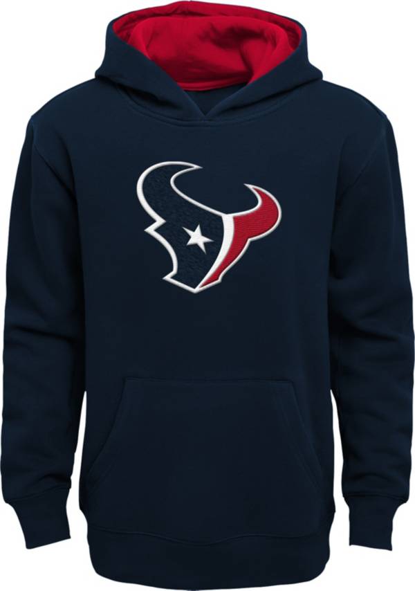 NFL Team Apparel Little Boys' Houston Texans Navy Prime Pullover Hoodie