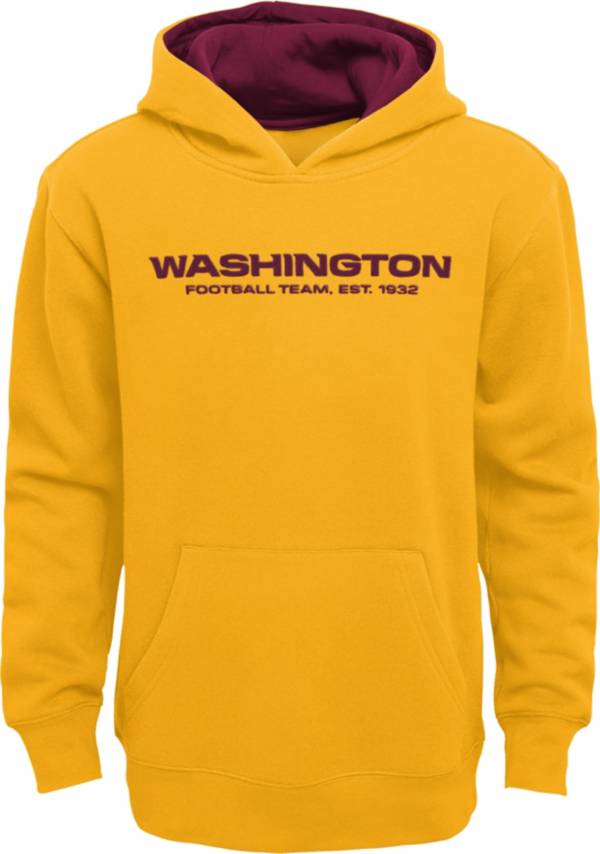 NFL Team Apparel Little Boys' Washington Football Team Gold Prime Pullover Hoodie