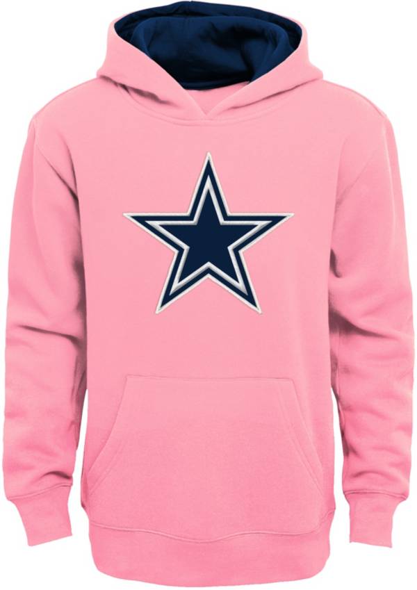 NFL Team Apparel Girls' Dallas Cowboys Prime Pink Pullover Hoodie product image