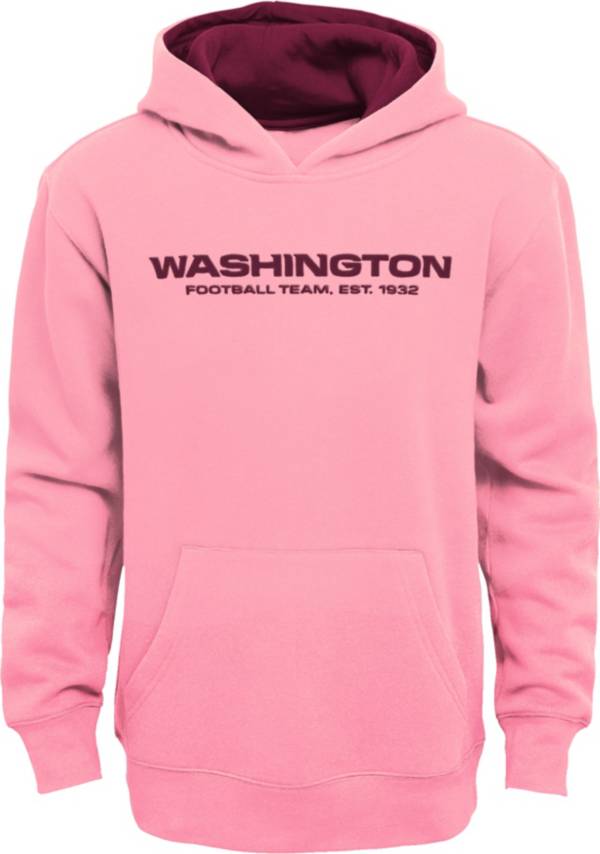 NFL Team Apparel Girls' Washington Football Team Prime Pink Pullover Hoodie product image