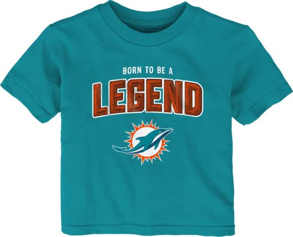 NFL Team Apparel Infant's Miami Dolphins Aqua Born 2 Be T-Shirt product image