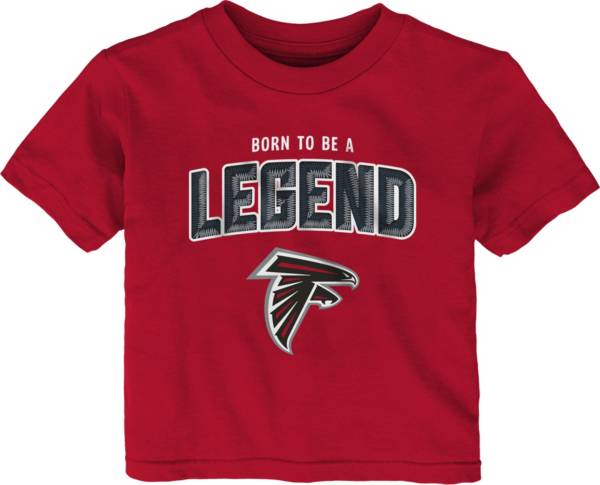 NFL Team Apparel Infant's Atlanta Falcons Dark Red Born 2 Be T-Shirt