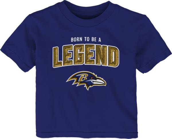 NFL Team Apparel Infant's Baltimore Ravens Purple Born 2 Be T-Shirt