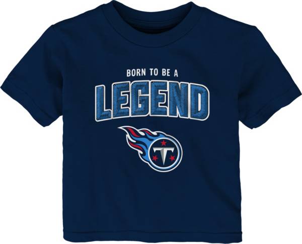 NFL Team Apparel Infant's Tennessee Titans NAVY Born 2 Be T-Shirt