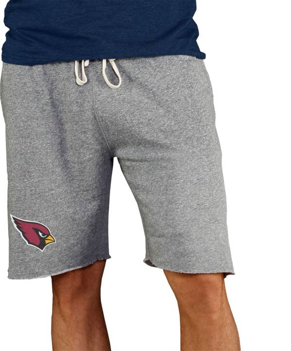 NFL Team Apparel Men's Arizona Cardinals Grey Mainstream Terry Shorts