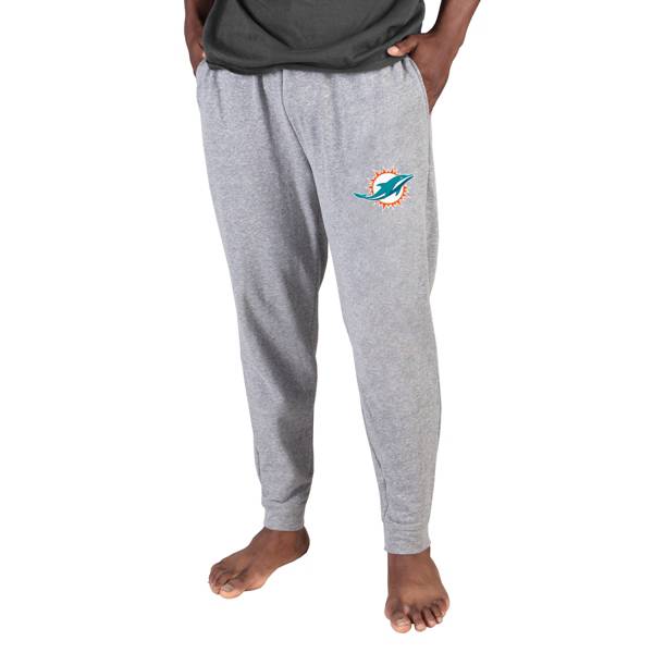 Concepts Sport Men's Miami Dolphins Grey Mainstream Cuffed Pants