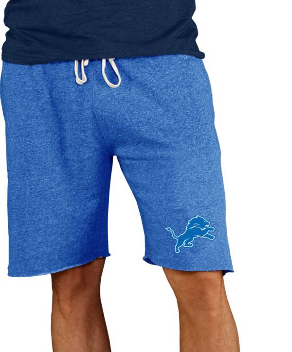 NFL Team Apparel Men's Detroit Lions Royal Mainstream Terry Shorts