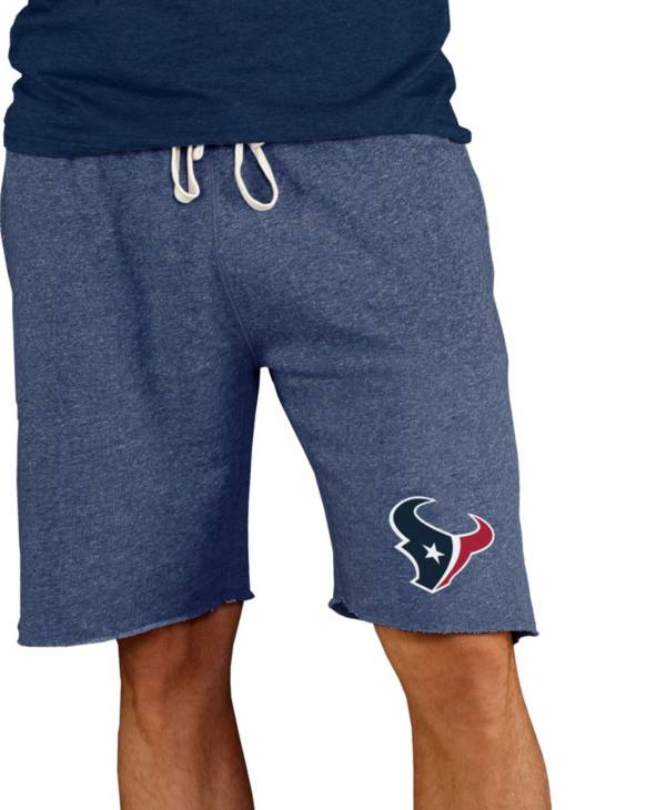 NFL Team Apparel Men's Houston Texans Navy Mainstream Terry Shorts