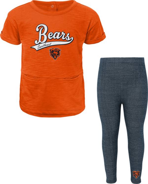 NFL Team Apparel Little Girls' Chicago Bears T-Shirt and Legging Set