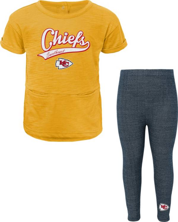 NFL Team Apparel Little Girls' Kansas City Chiefs T-Shirt and Legging Set