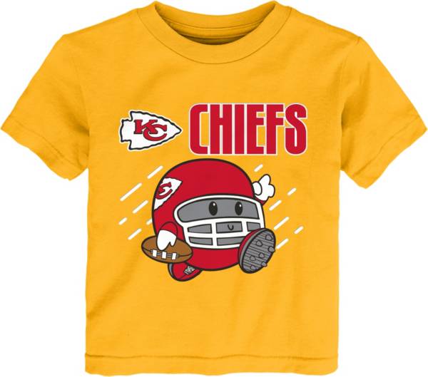 NFL Team Apparel Little Kid's Kansas City Chiefs Gold Poki T-Shirt