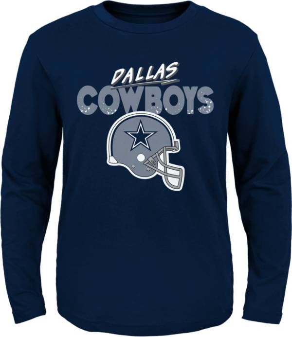 NFL Team Apparel Little Kid's Dallas Cowboys Rad Navy Long Sleeve Shirt