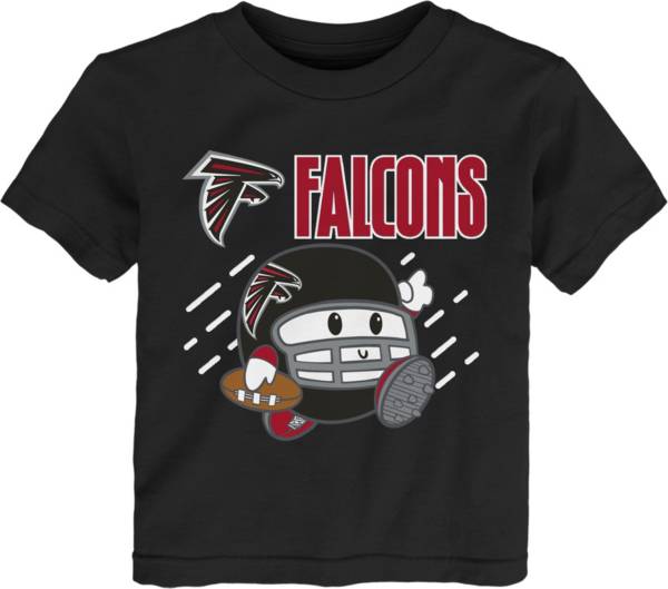 NFL Team Apparel Little Kid's Atlanta Falcons Black Poki T-Shirt