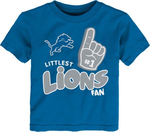 NFL Team Apparel Little Kid's Detroit Lions Blue Lil' Fan T-Shirt