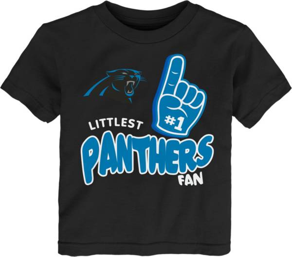 NFL Team Apparel Little Kid's Carolina Panthers Black Lil' Fan T-Shirt product image