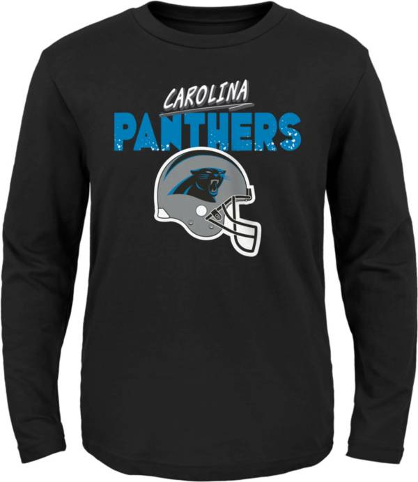 NFL Team Apparel Little Kid's Carolina Panthers Black Rad Long Sleeve T-Shirt