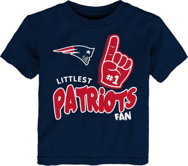 NFL Team Apparel Little Kid's New England Patriots Navy Lil' Fan T-Shirt