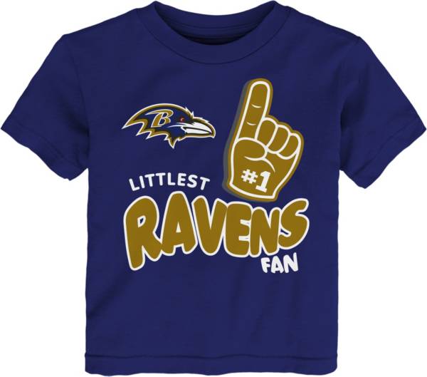 NFL Team Apparel Little Kid's Baltimore Ravens Purple Lil' Fan T-Shirt