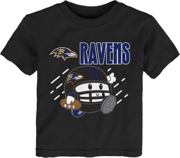 NFL Team Apparel Little Kid's Baltimore Ravens Black Poki T-Shirt